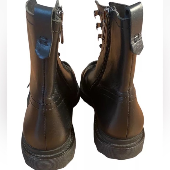 Franco Sarto Amelia Leather Combat Boots - Picture 4 of 6